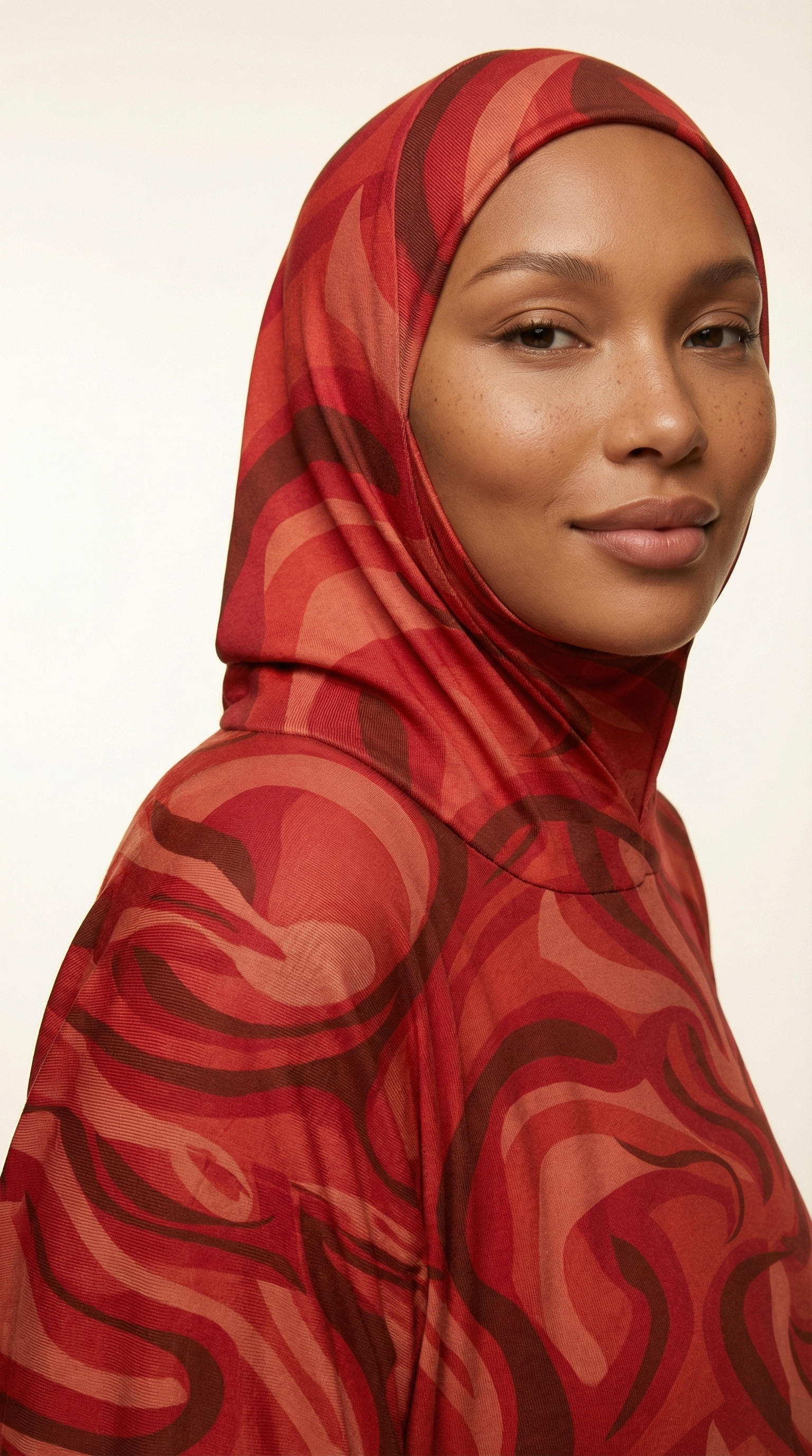 Razal Prayer Dress - Wildfire Red