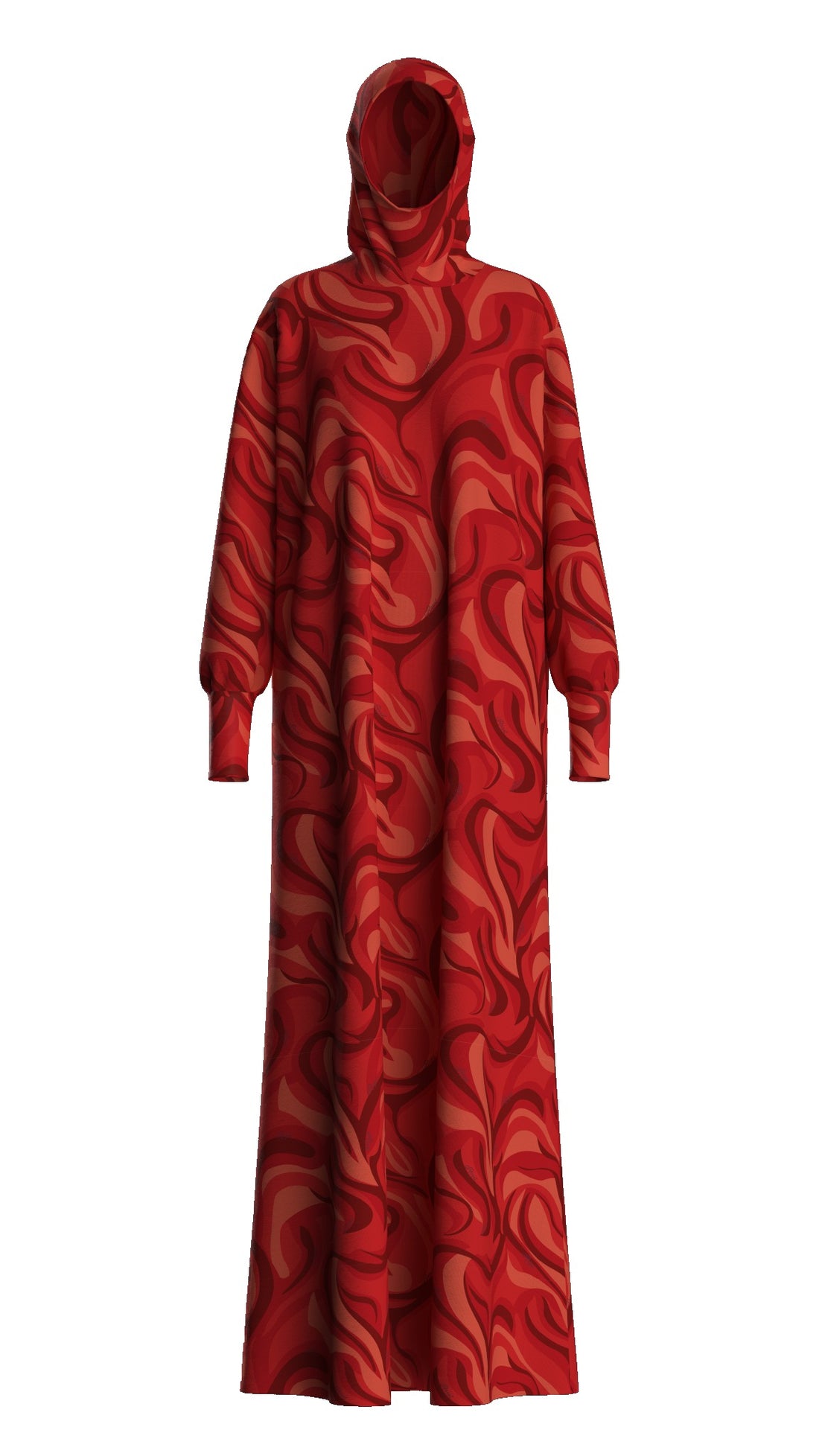 Razal Prayer Dress - Wildfire Red