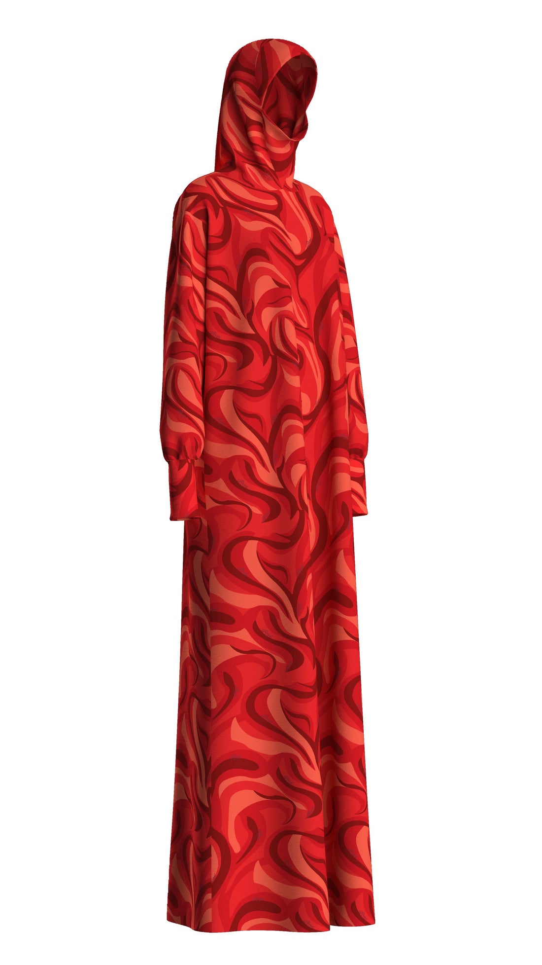 Razal Prayer Dress - Wildfire Red