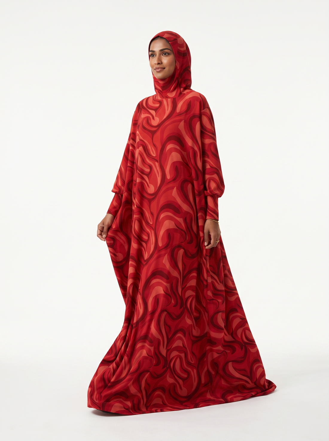 Razal Prayer Dress - Wildfire Red