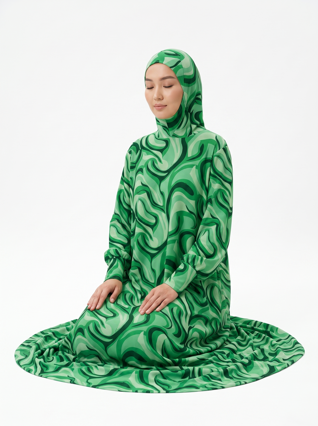 Razal Prayer Dress - Verdant Green