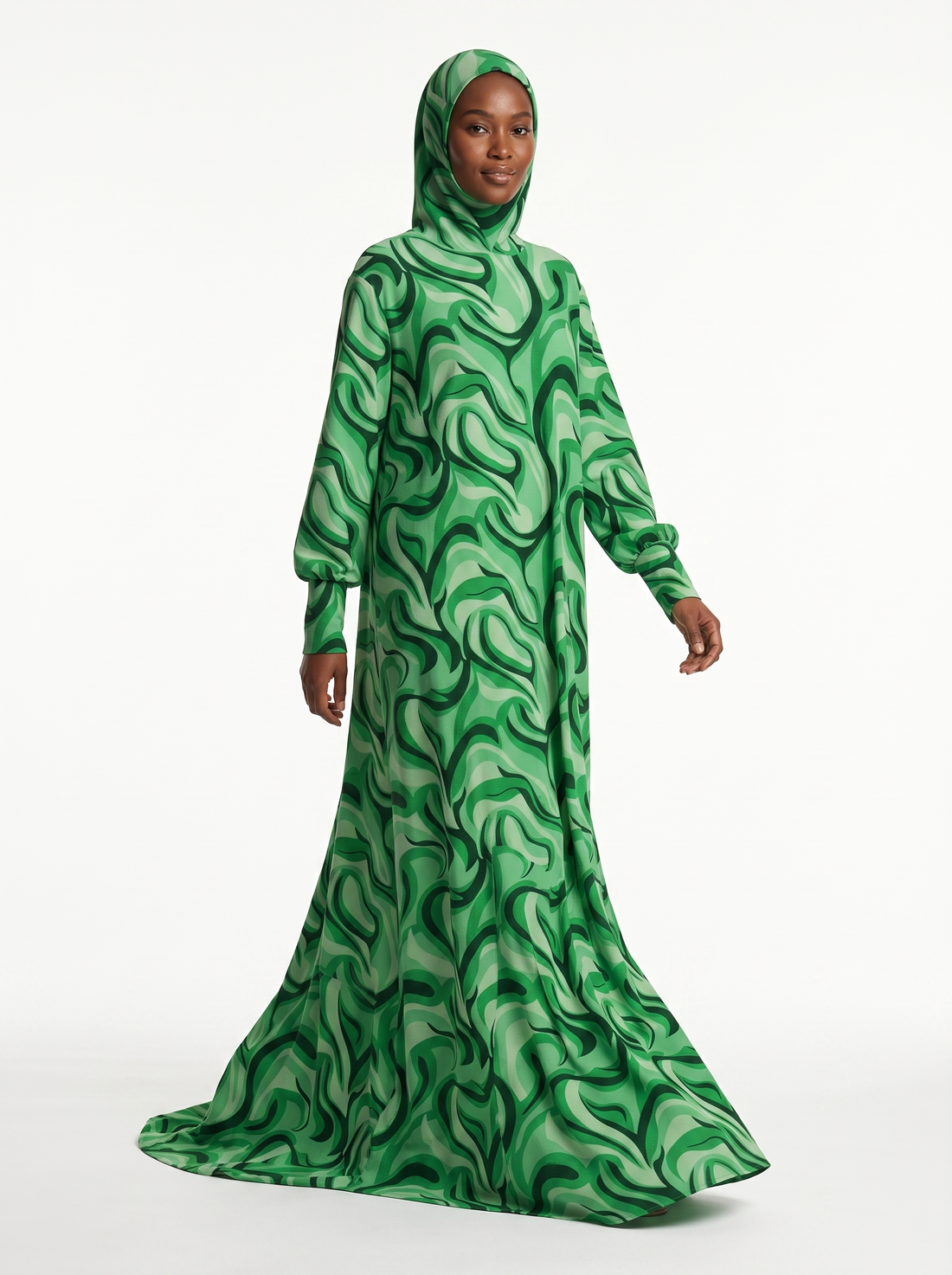 Razal Prayer Dress - Verdant Green