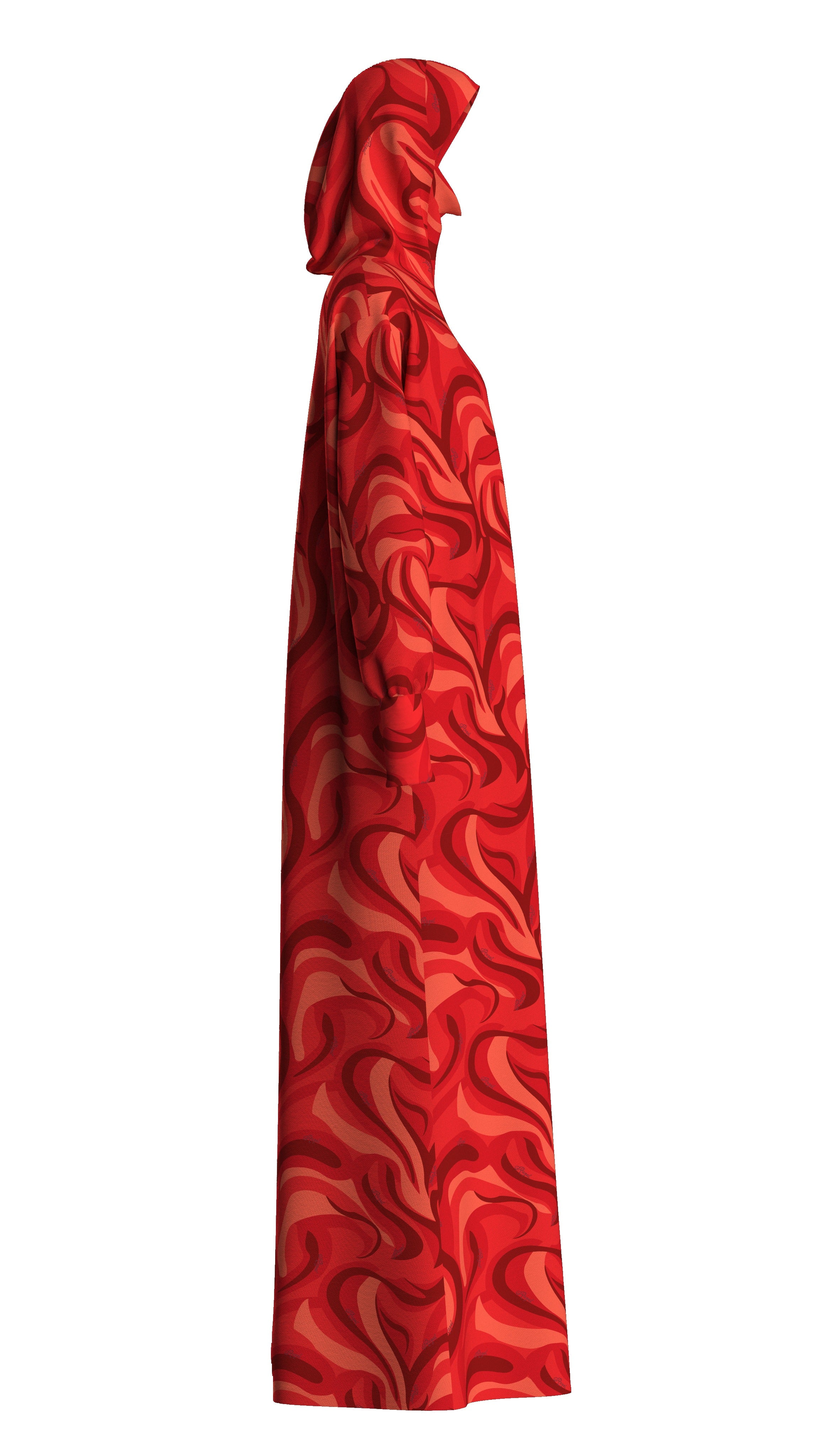 Razal Prayer Dress - Wildfire Red