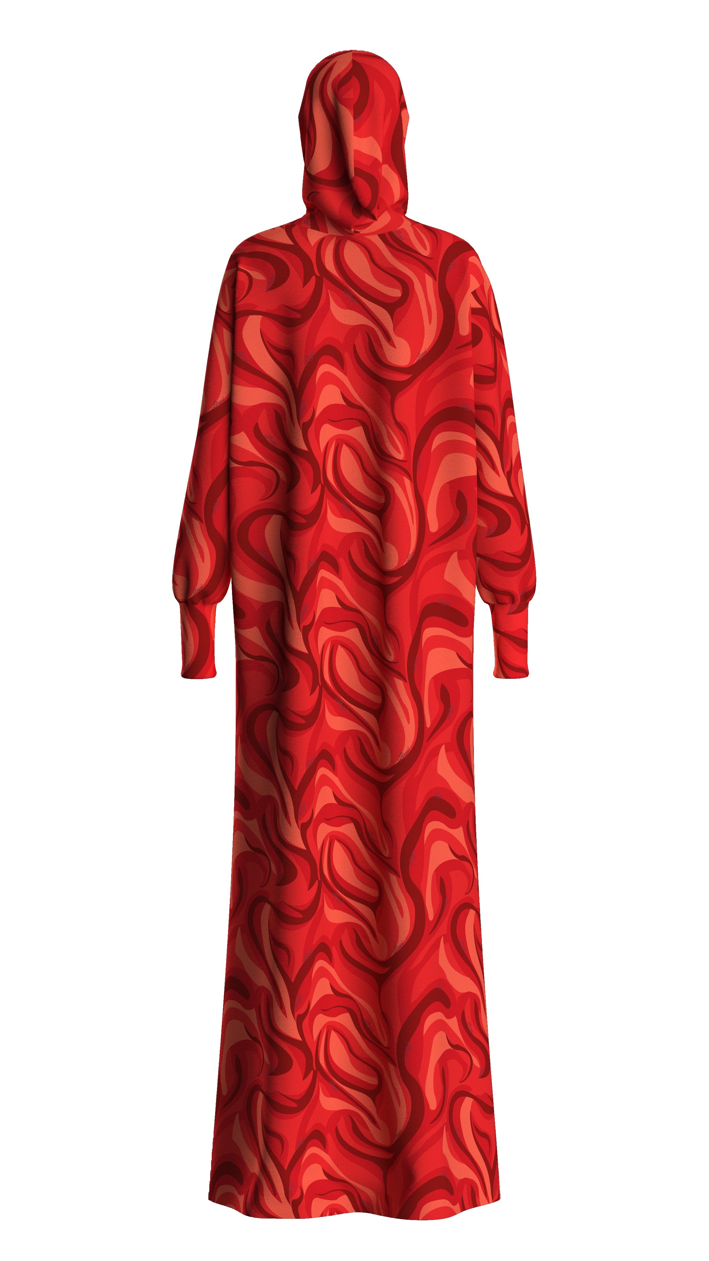 Razal Prayer Dress - Wildfire Red